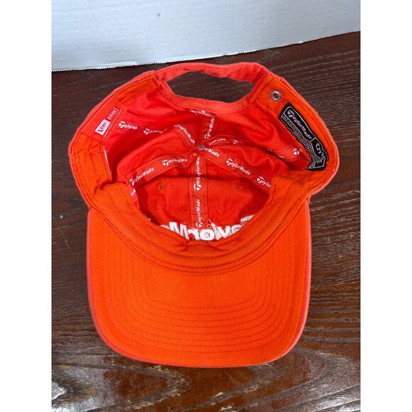 TaylorMade Adjustable Golf Cap Orange One Size Fits All New Era X3 - Picture 4 of 6